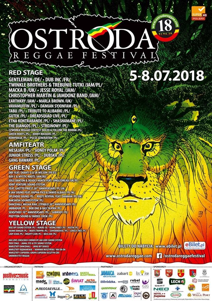 OSTRÓDA REGGAE FESTIVAL 2018