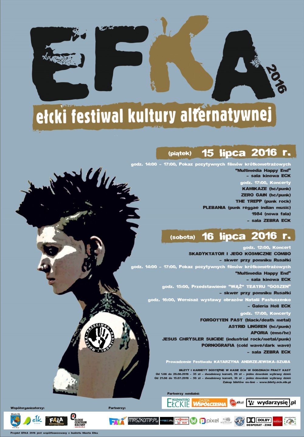 „EFKA 2016” – EŁCKI FESTIWAL KULTURY ALTERNATYWNEJ