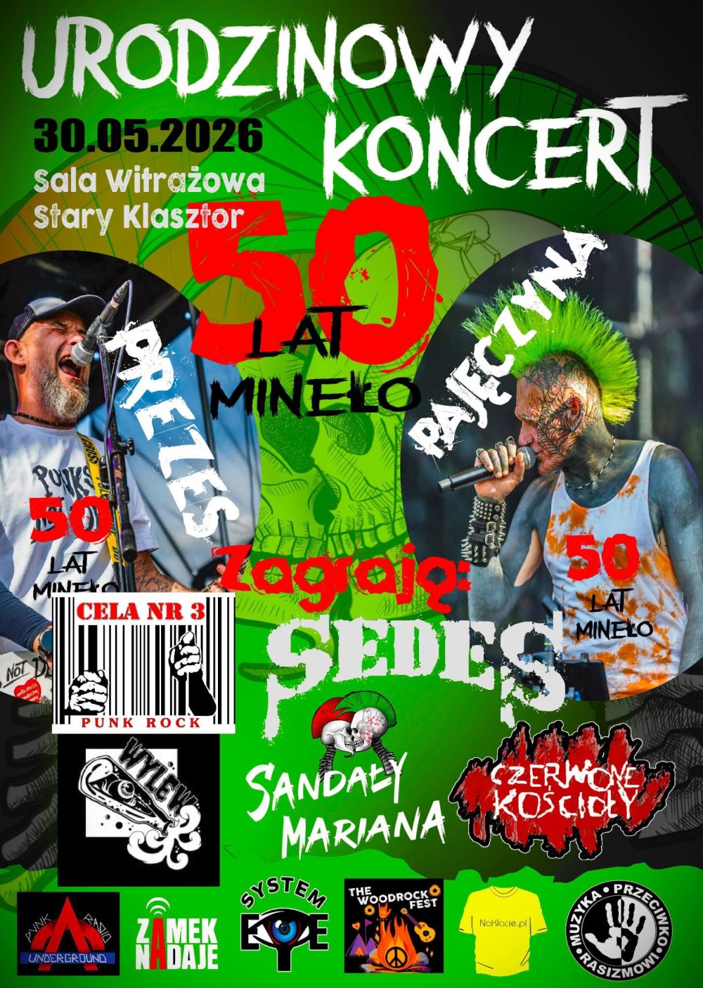 MUZYKA PRZECIWKO RASIZMOWI: 50. URODZINY PAJĘCZYNY I PREZESA