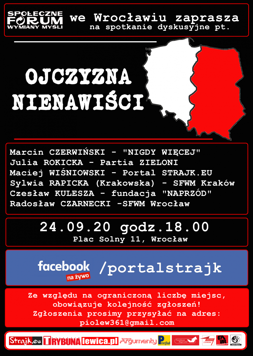 STOWARZYSZENIE „NIGDY WIĘCEJ” ZOSTAŁO PARTNEREM DEBATY „OJCZYZNA NIENAWIŚCI”