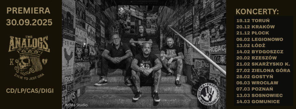 KONCERTY THE ANALOGS: W NOWY ROK Z MUZYKĄ PRZECIWKO RASIZMOWI