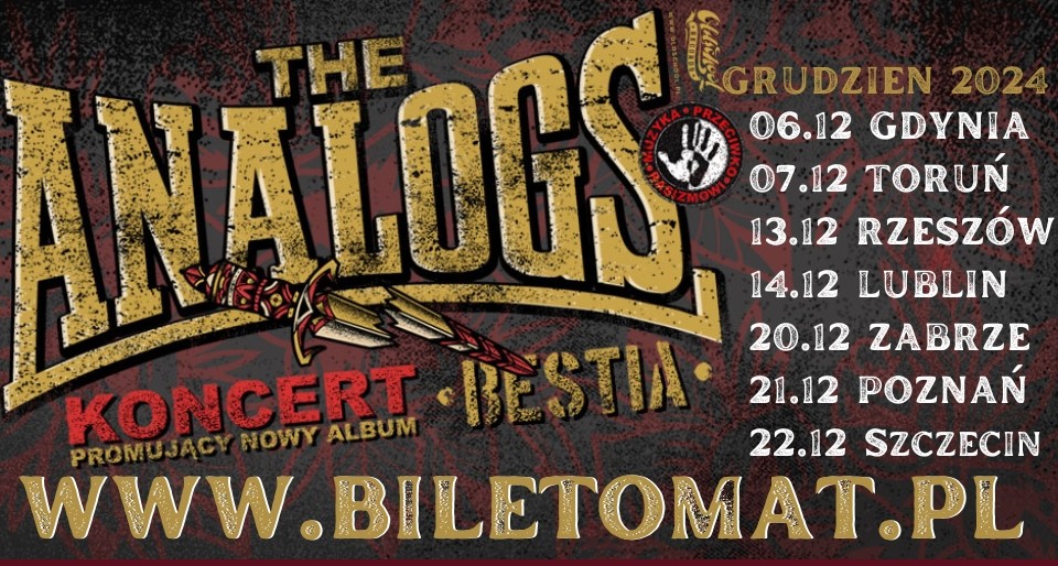 MUZYKA PRZECIWKO RASIZMOWI: GRUDNIOWE KONCERTY THE ANALOGS