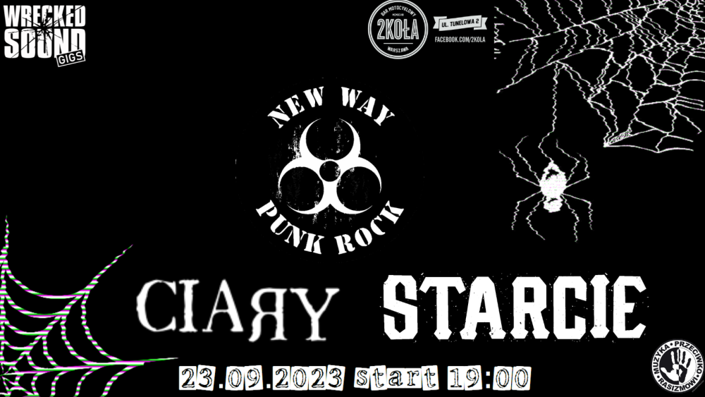 MUZYKA PRZECIWKO RASIZMOWI: STARCIE, NEW WAY PUNK ROCK, CIARY