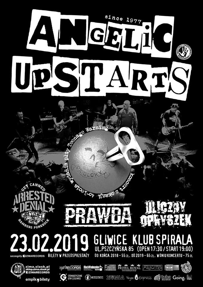 KONCERT ANGELIC UPSTARTS W GLIWICACH POD PATRONATEM „MUZYKI PRZECIWKO RASIZMOWI”