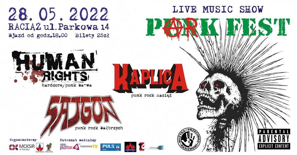 „MUZYKA PRZECIWKO RASIZMOWI”: PARK FEST. LIVE MUSIC SHOW