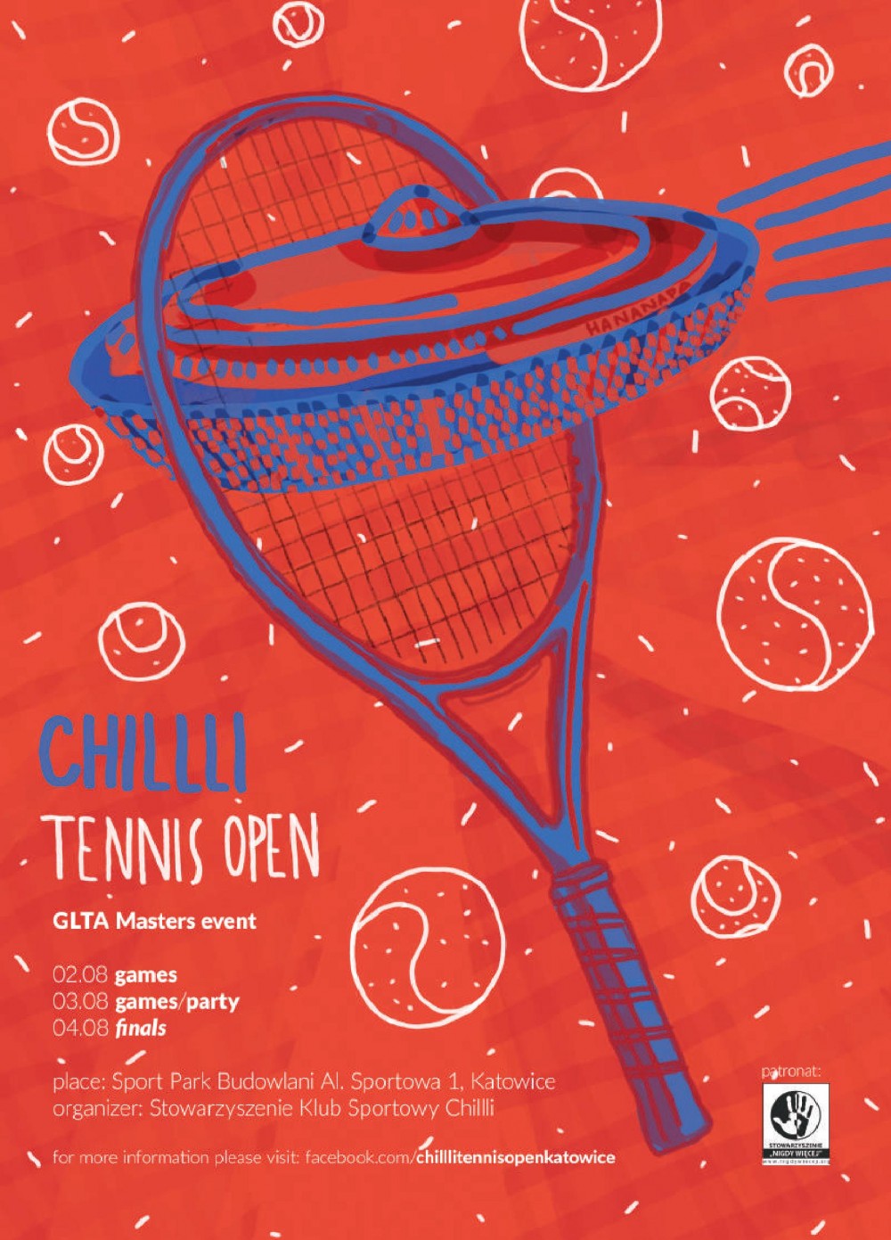 TURNIEJ „CHILLLI TENNIS OPEN” POD PATRONATEM STOWARZYSZENIA „NIGDY WIĘCEJ”