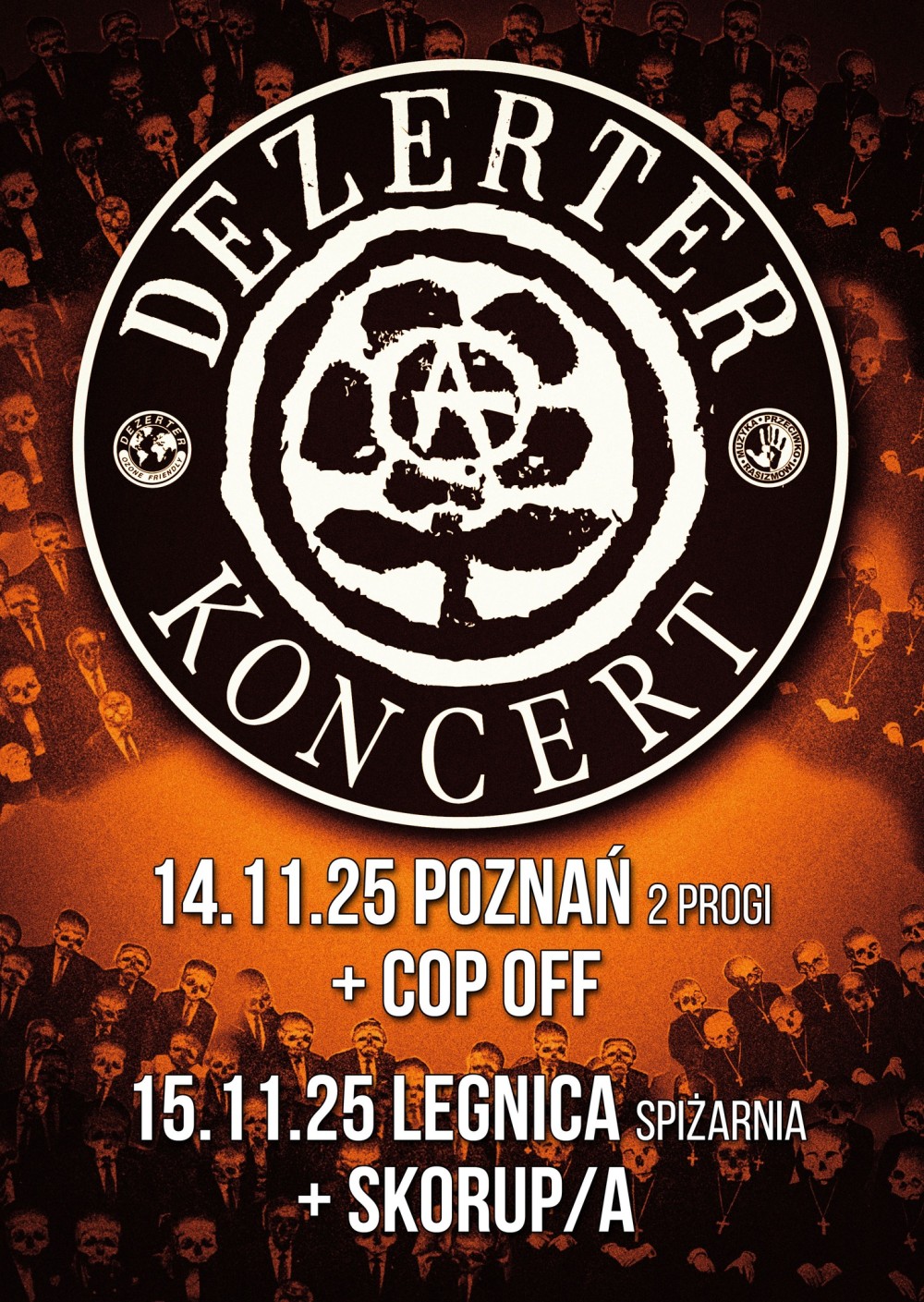 MUZYKA PRZECIWKO RASIZMOWI: DEZERTER W POZNANIU I LEGNICY