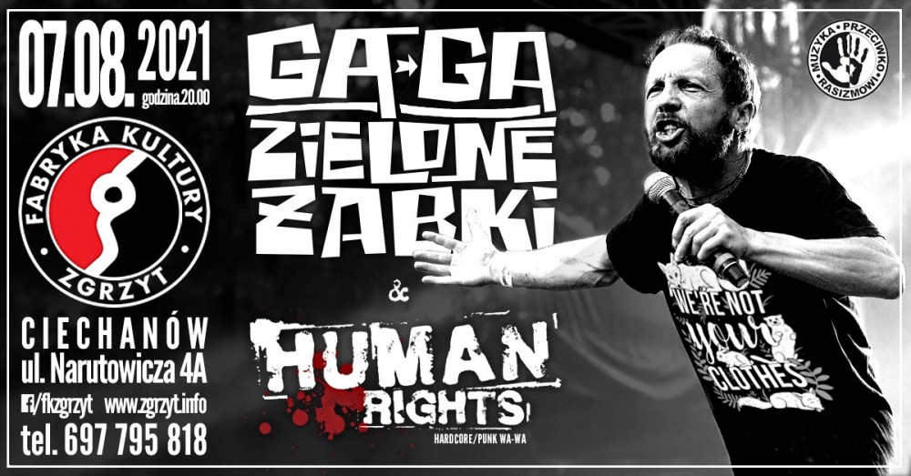 „MUZYKA PRZECIWKO RASIZMOWI”: GA-GA ZIELONE ŻABKI I HUMAN RIGHTS