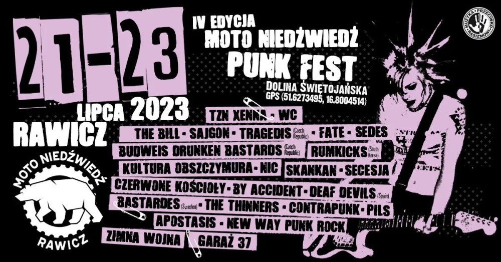 MUZYKA PRZECIWKO RASIZMOWI: MOTO NIEDŹWIEDŹ PUNK FEST