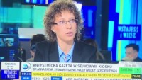 Anna Tatar o sprzedaży antysemickich gazet w kioskach Ruchu i Sejmie, 15.03.2019. 