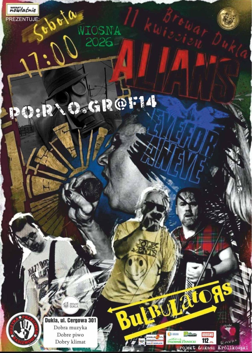 MUZYKA PRZECIWKO RASIZMOWI: ALIANS | BULBULATORS | EYE FOR AN EYE | PORNOGRAFIA