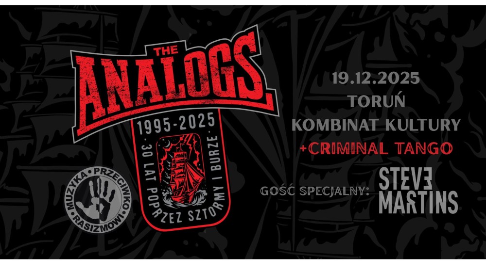 MUZYKA PRZECIWKO RASIZMOWI: KONCERT THE ANALOGS W TORUNIU