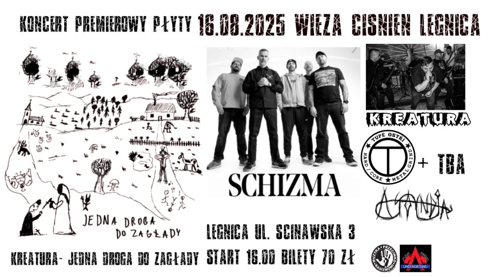 MUZYKA PRZECIWKO RASIZMOWI: PREMIERA PŁYTY KREATURY „JEDNA DROGA DO ZAGŁADY”