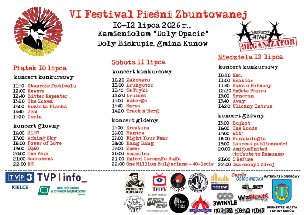 MUZYKA PRZECIWKO RASIZMOWI: FESTIWAL PIEŚNI ZBUNTOWANEJ VI