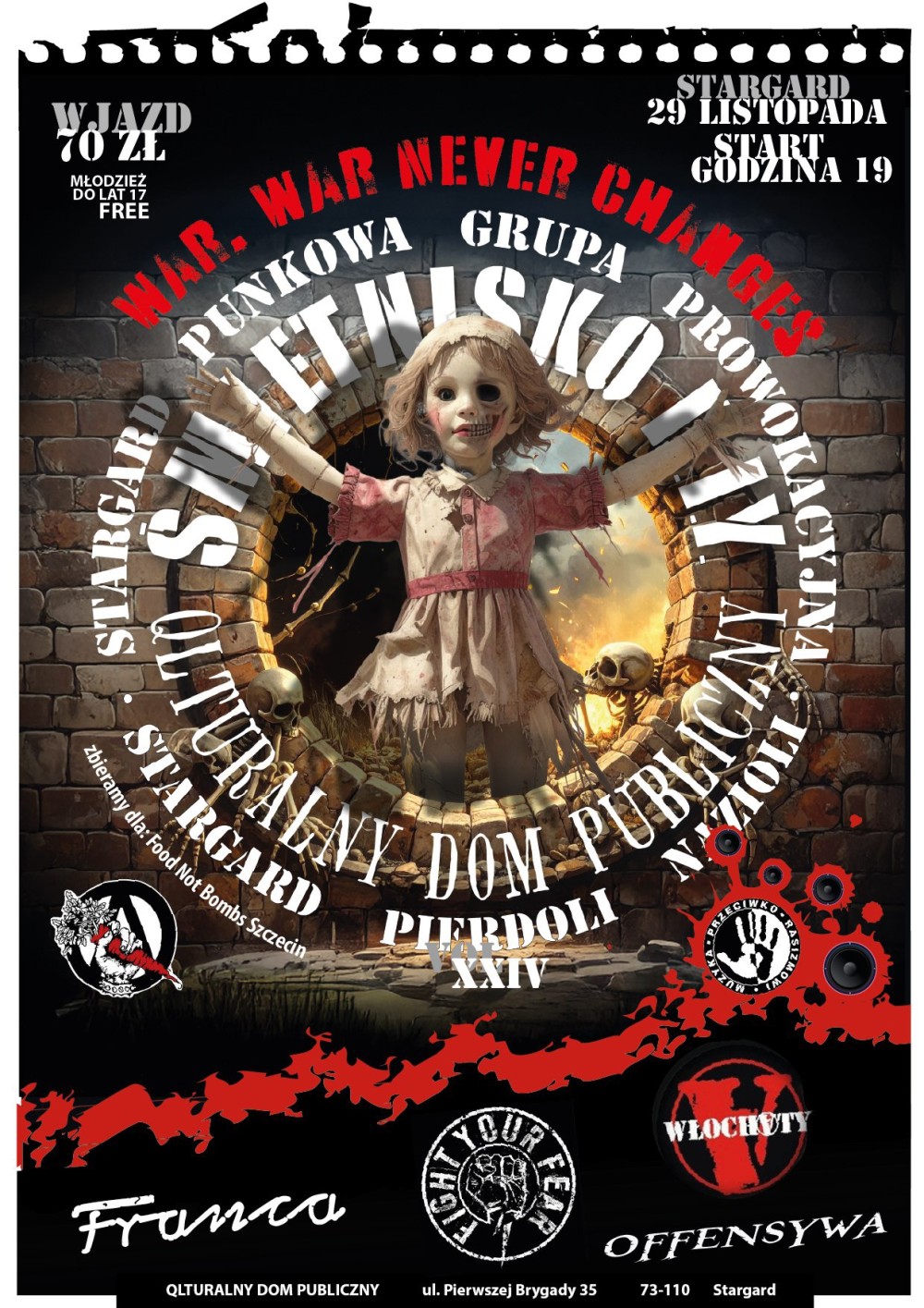 MUZYKA PRZECIWKO RASIZMOWI: ANTYFASZYSTOWSKIE ANDRZEJKI – ŚMIETNISKO DIY 