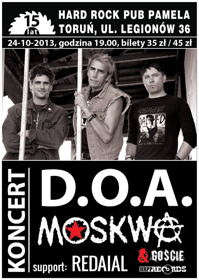 Konceert: D.O.A., Moskwa